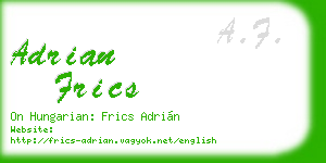 adrian frics business card